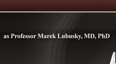 Homepage Professor Marek Lubusky, MD, PhD