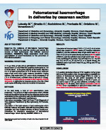 Fetomaternal haemorrhage in deliveries by cesarean section