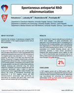 Spontaneous antepartal RhD alloimmunization 