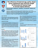 The influence of maternal age parity blood group gestational age and birth weight on fetomaternal haemorrhage during spontaneous delivery